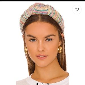 Raffia Knotted Headband in Tuscan Sunset